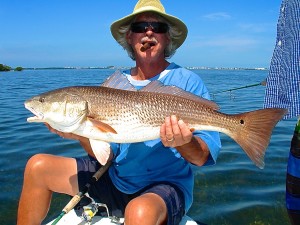 David Parker with large redfish.