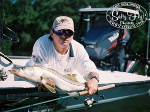 Tampa Bay Florida Fly Fishing Guide Capt. Russ Shirley • Snook fishing..