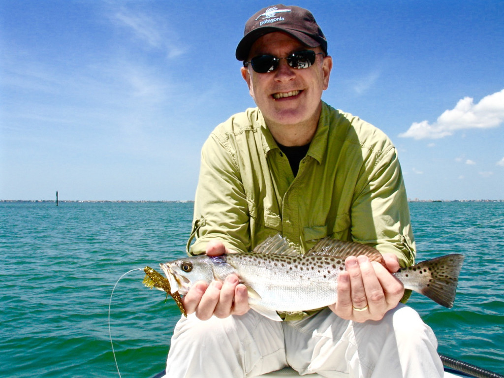 Andrew Keenan with Spotted Seatrout.