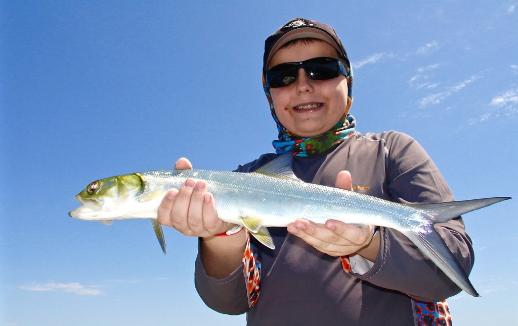 Grant Kokal with large Ladyfish.