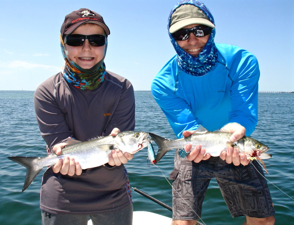 Bluefish on fly and spin.