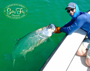 Fly Fishing Tarpon onboard the Salty Fly!