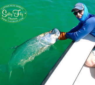 Fly Fishing Tarpon onboard the Salty Fly!