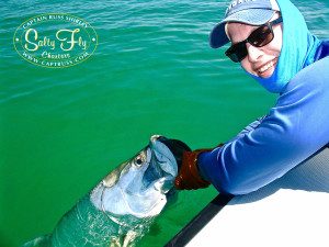 "First tarpon on fly" for Brett McGreaham!